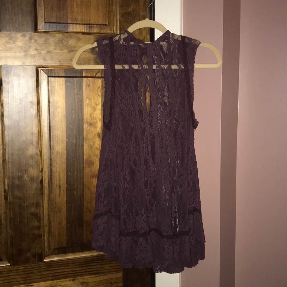 Maroon top